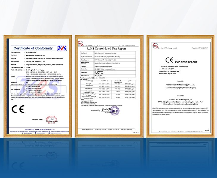 Internationally Certified for DIN Rail Switching Power Supply