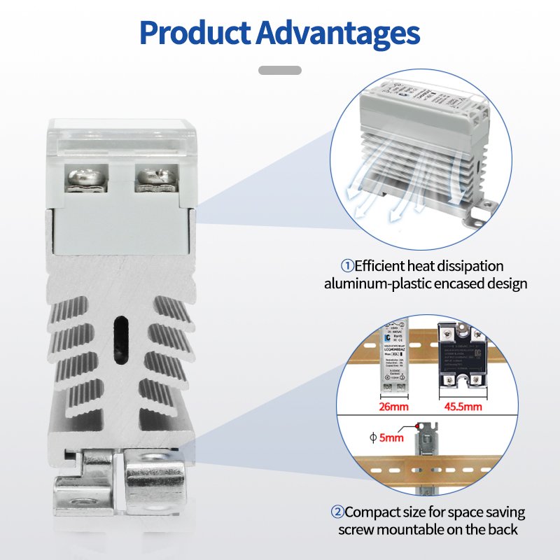 Solid State Relay with Heat Sink