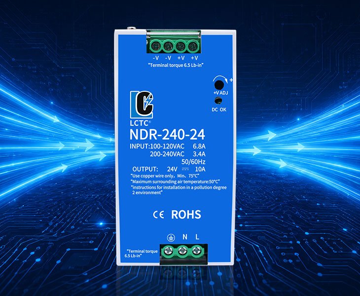 24V DIN Rail Power Supply Industry-Standard 24V DC Output