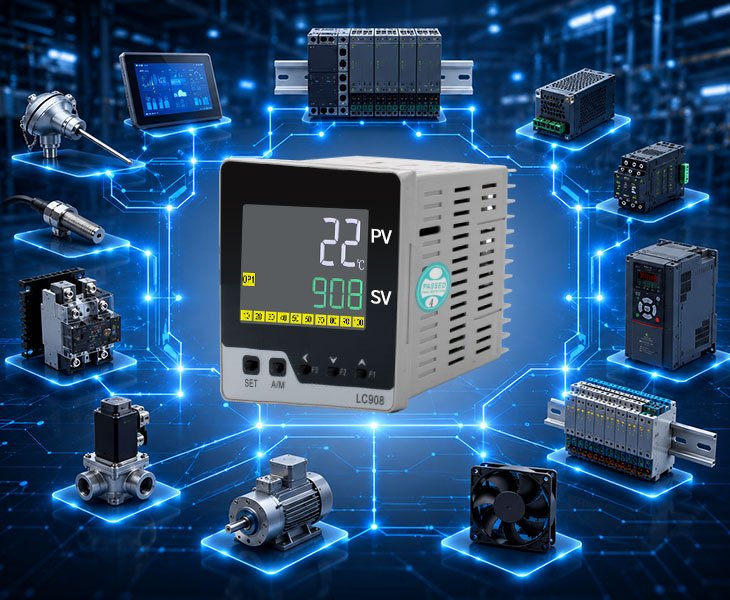 24V Temperature Controller Flexible Input & Output Compatibility