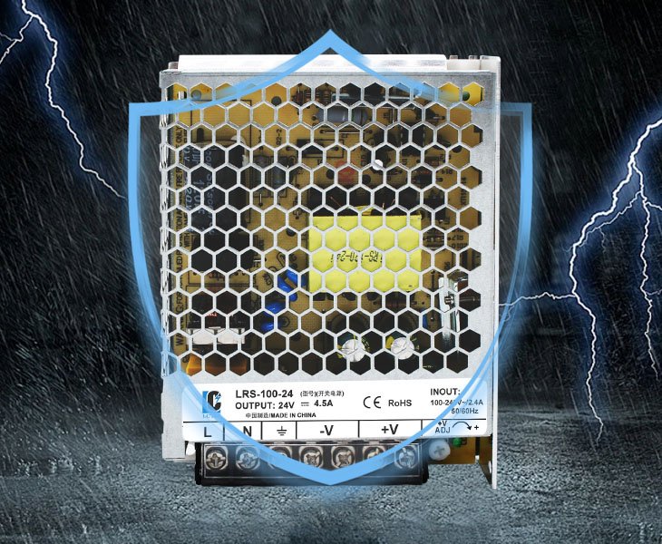 Enclosed Power Supply High Resistance to Voltage Fluctuations