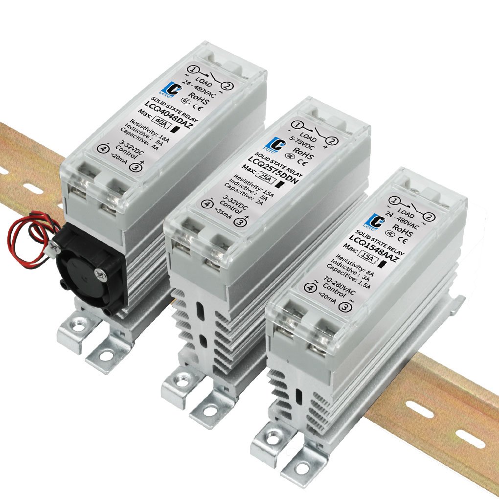 DIN Rail Solid State Relay with Heat Sink