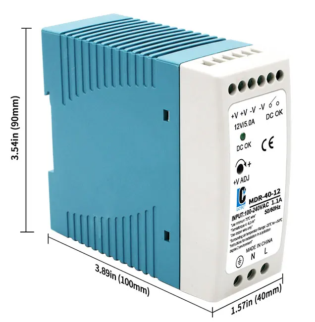 MDR-40 DIN Rail Power Supply