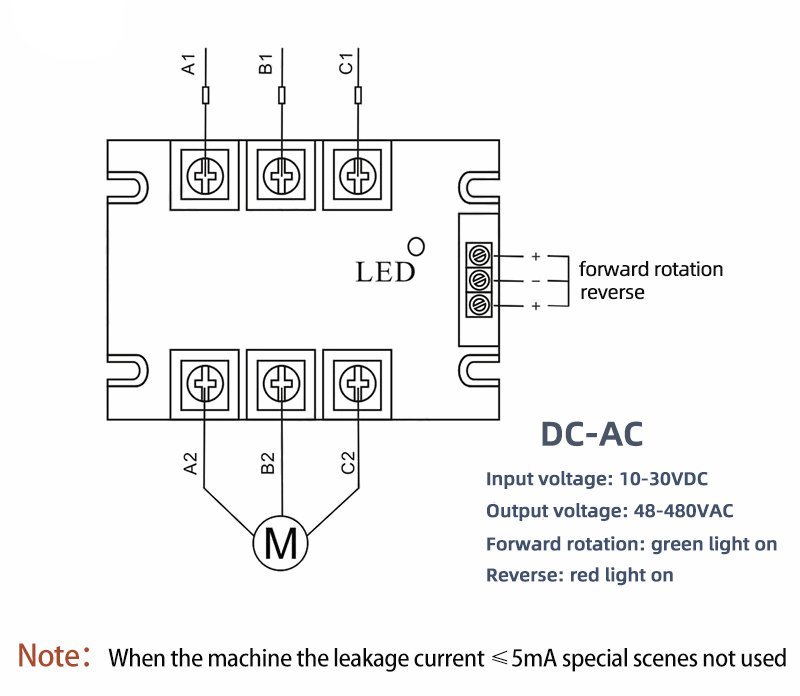 Three-Phase ForwardReverse SSR