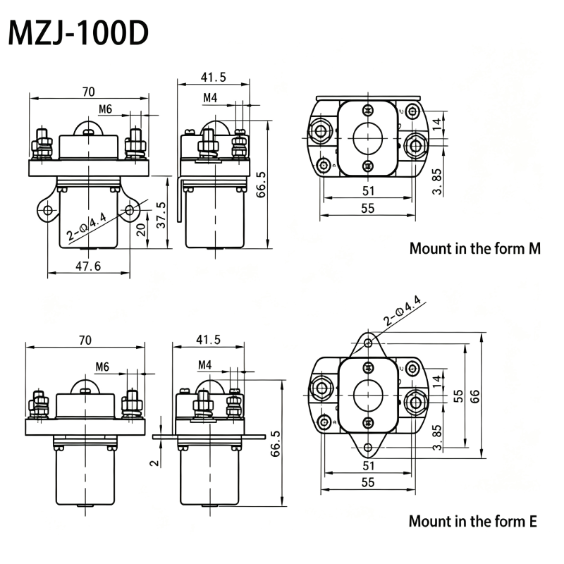 MZJ-100D DC Contactor