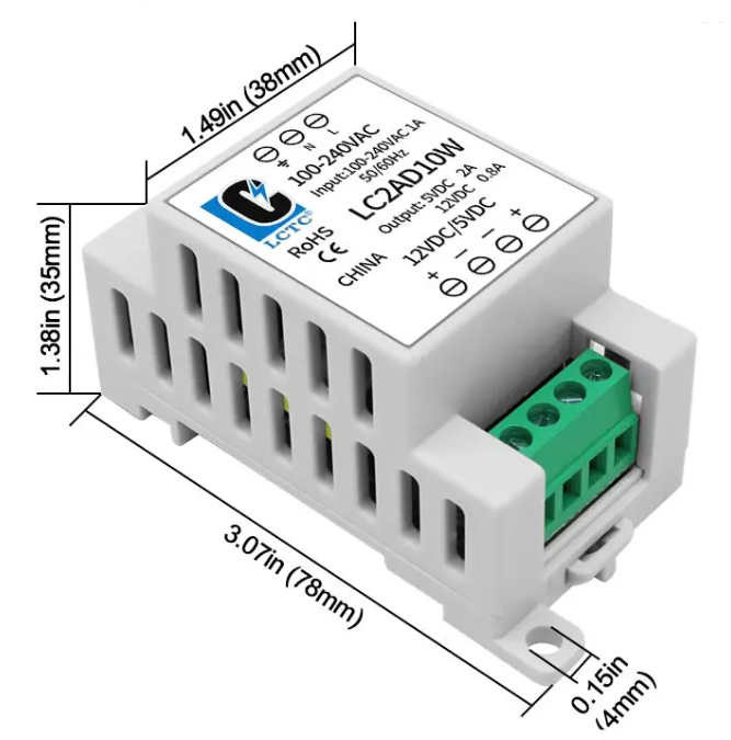 12V DIN Rail Power Supply