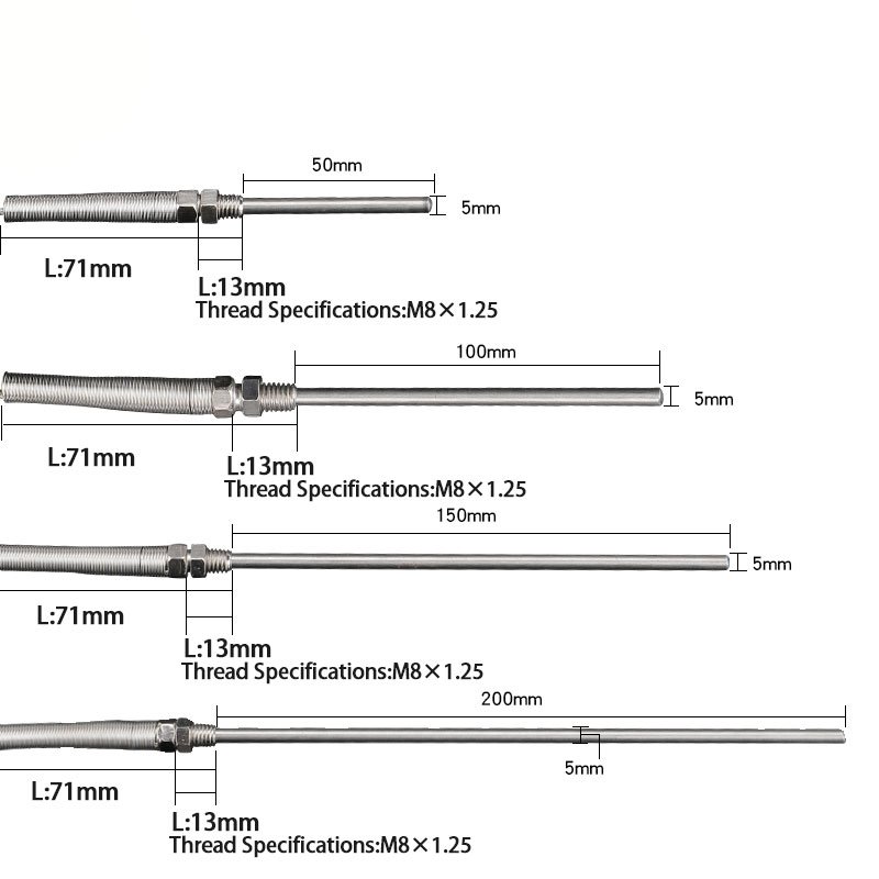 E/K Stainless Steel Probe Thermocouple