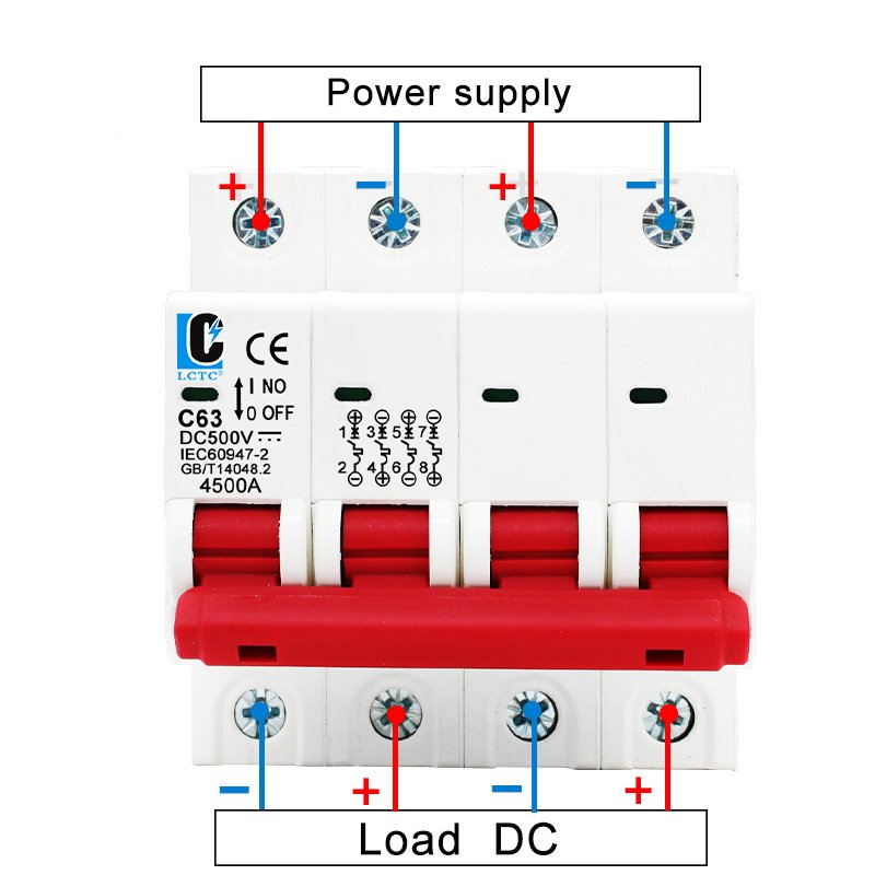 DC Circuit Breaker 500V 4P