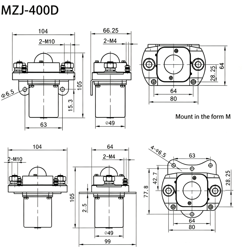 MZJ-400D DC Contactor