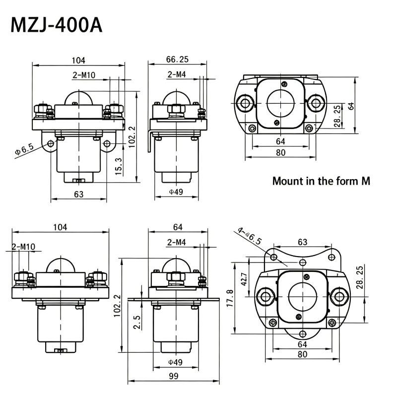 MZJ-400A DC Contactor