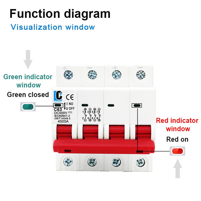DC Circuit Breaker 500V 4P