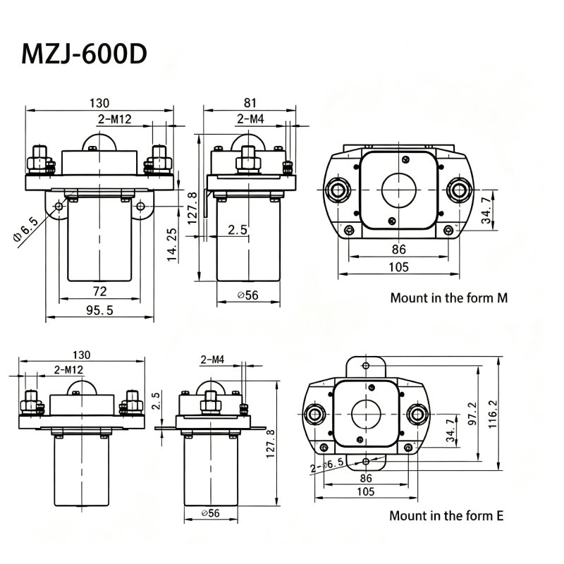 MZJ-600D DC Contactor