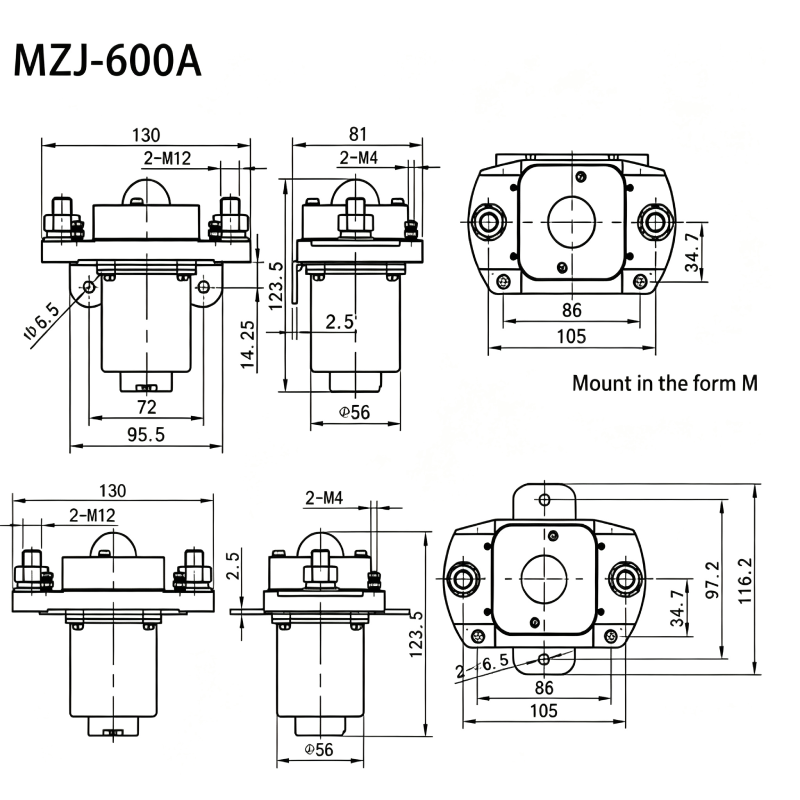 MZJ-600A DC Contactor