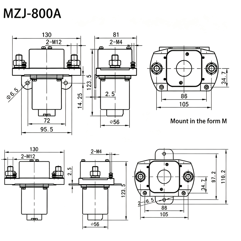 MZJ-800D DC Contactor