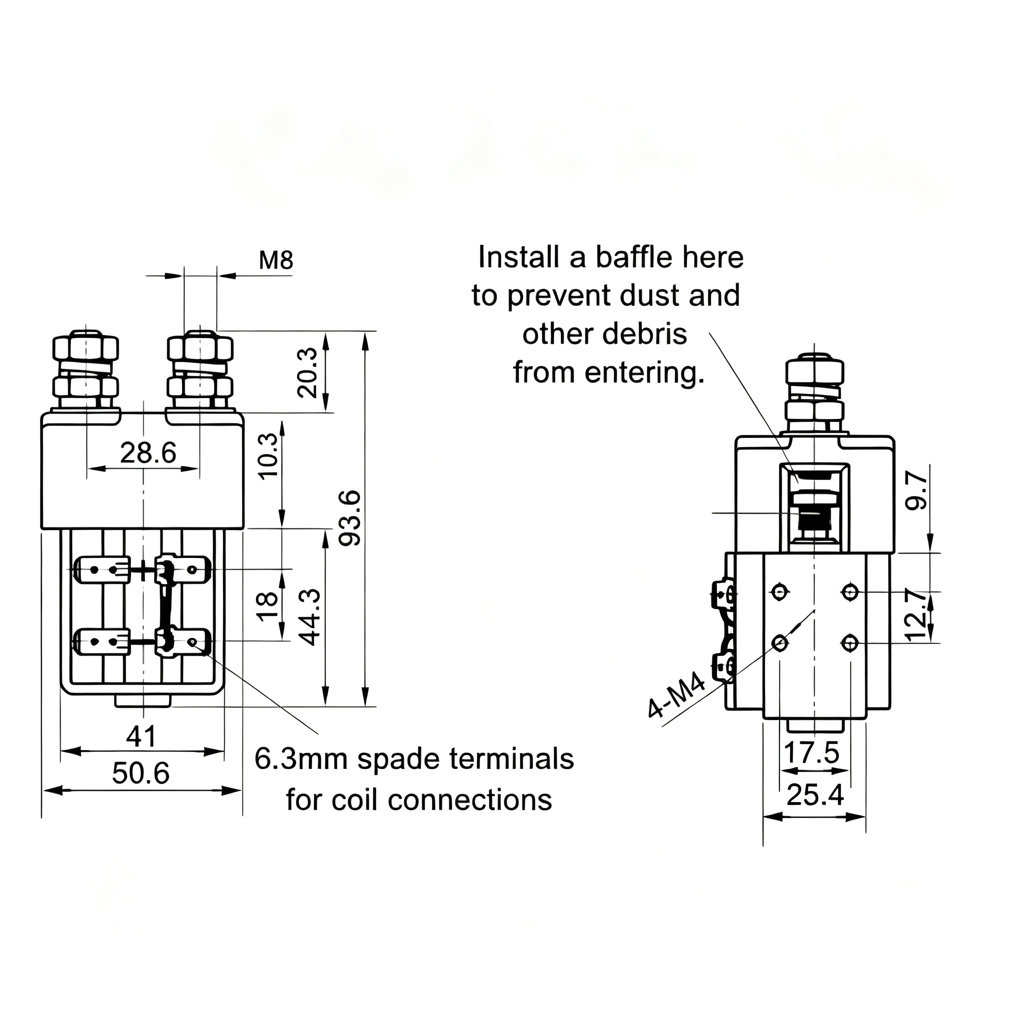 DC Contactor CZW 100A