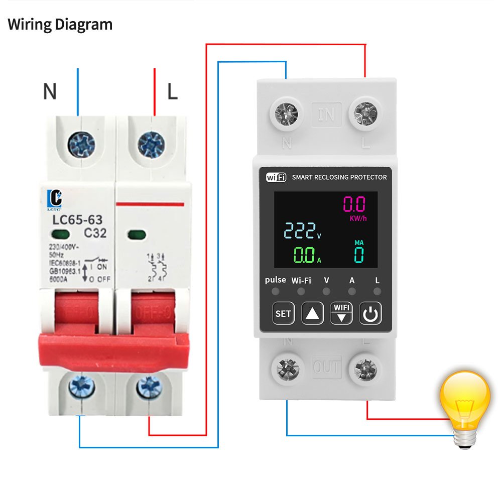 LC-LAVP-63A/2P Smart Circuit Breaker