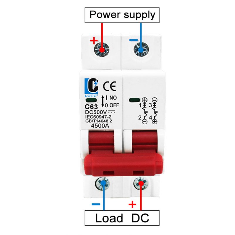DC Circuit Breaker 500V 2P