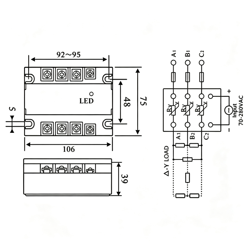 SSR-3 Three Phase Solid State Relay